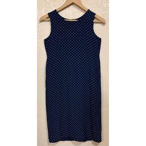 Disorderly Kids Vintage 80s Blue Navy Polka Dot Mini Dress